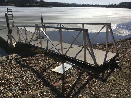 Ice Pushed the Dock Inland - Winter 2019